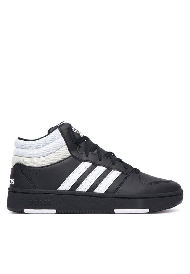 Adidas - adidas Sneakersy Hoops Mid Classic Shoes KI1035 Czarny. Kolor: czarny. Materiał: skóra