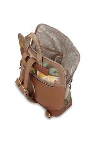 Brązowy Stylowy Damski Plecak Anekke. Kolor: brązowy. Styl: elegancki #7