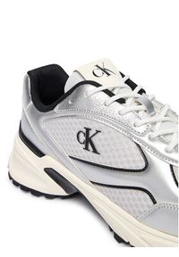 Calvin Klein Sneakersy Hike Runner Laceup Mesh Mix Met YM0YM01402 Srebrny. Kolor: srebrny. Materiał: skóra #6