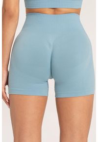 GYM GLAMOUR - Spodenki fitness damskie Gym Glamour push up 2.0. Kolor: niebieski. Sport: fitness