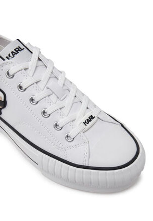 Karl Lagerfeld - KARL LAGERFELD Trampki Kampus Max KL60425T Biały. Kolor: biały. Materiał: skóra