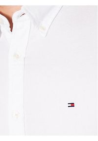 TOMMY HILFIGER - Tommy Hilfiger Koszula Natural MW0MW30687 Biały Slim Fit. Kolor: biały. Materiał: bawełna #4