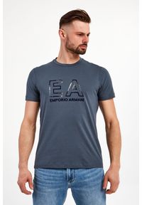 Emporio Armani - T-shirt EMPORIO ARMANI. Długość rękawa: krótki rękaw. Długość: krótkie. Wzór: nadruk #5