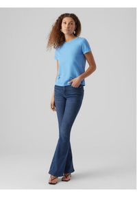 Vero Moda T-Shirt Paula 10243889 Niebieski Regular Fit. Kolor: niebieski. Materiał: bawełna #5