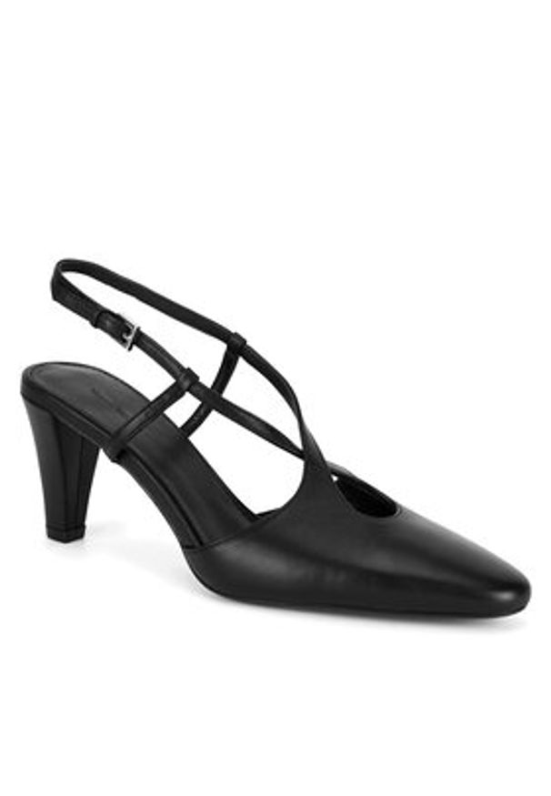 Gino Rossi - GINO ROSSI Czółenka CHARLI-V2023-18-1 Czarny. Kolor: czarny. Materiał: skóra