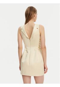 Elisabetta Franchi Sukienka koktajlowa AB-772-51E2-DC7 Żółty Slim Fit. Kolor: żółty. Materiał: syntetyk. Styl: wizytowy