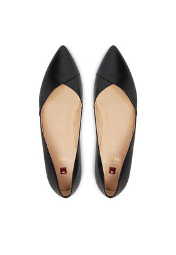 HÖGL Baleriny 0-180000-01000 Czarny. Kolor: czarny. Materiał: skóra