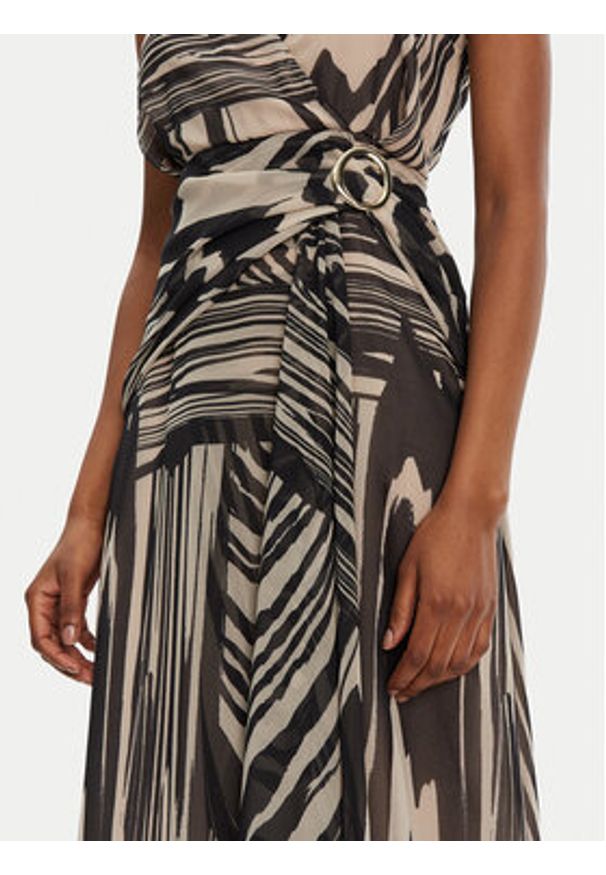 Rinascimento Sukienka wieczorowa CFC0019849002 Beżowy Regular Fit. Kolor: beżowy. Materiał: syntetyk. Styl: wizytowy