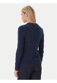 TOMMY HILFIGER - Tommy Hilfiger Sweter WW0WW43586 Granatowy Regular Fit. Kolor: niebieski. Materiał: wełna #3