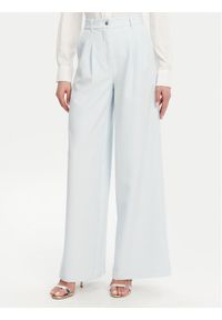 Guess Spodnie palazzo W5GB02 WH9Y2 Błękitny Wide Leg. Kolor: niebieski. Materiał: syntetyk #1