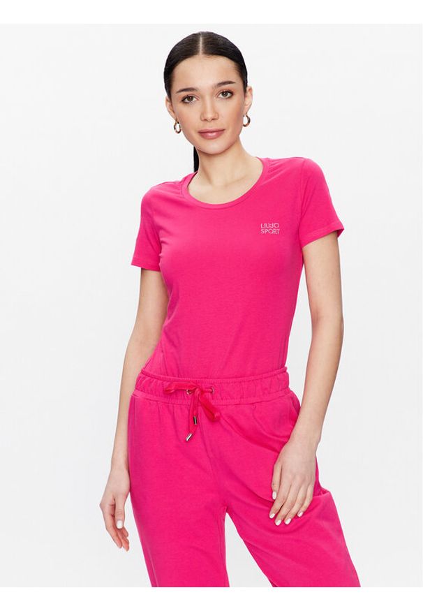 T-Shirt Liu Jo Sport. Kolor: różowy. Styl: sportowy