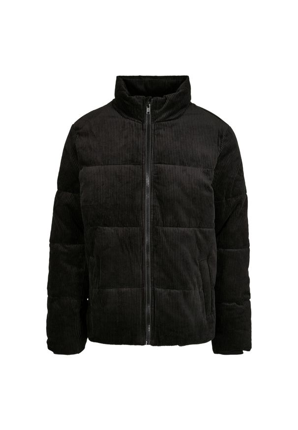 Urban Classics - Męska Sztruksowa Kurtka Bomberka. Kolor: czarny. Materiał: sztruks. Sport: turystyka piesza