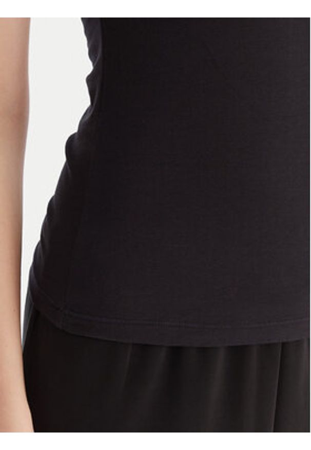 Hunkemöller Top Singlet 302809 Czarny Slim Fit. Kolor: czarny. Materiał: bawełna