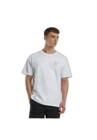 Oversized T-shirt Urban Classics Weavy Logo Heavy. Kolor: fioletowy #1