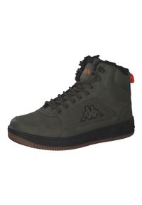 Kappa - Buty na co dzień męskie KAPPA SHAB MID FUR za kostkę wysokie ocieplane. Okazja: na co dzień. Wysokość cholewki: za kostkę. Kolor: wielokolorowy, czarny, zielony. Sport: turystyka piesza