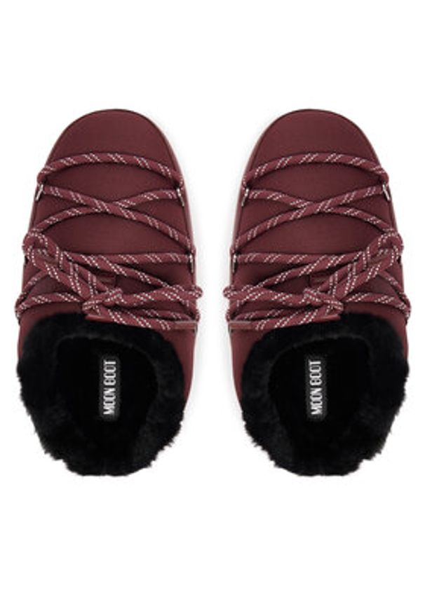Moon Boot Klapki Mb Evx Mule Nylon 80D1470110 Bordowy. Kolor: czerwony. Materiał: skóra