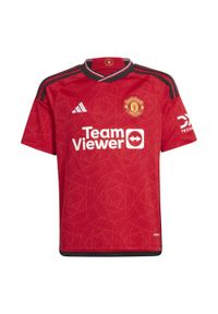 Adidas - Koszulka do piłki nożnej dla dzieci ADIDAS Manchester United sezon 2023/2024. Sport: piłka nożna