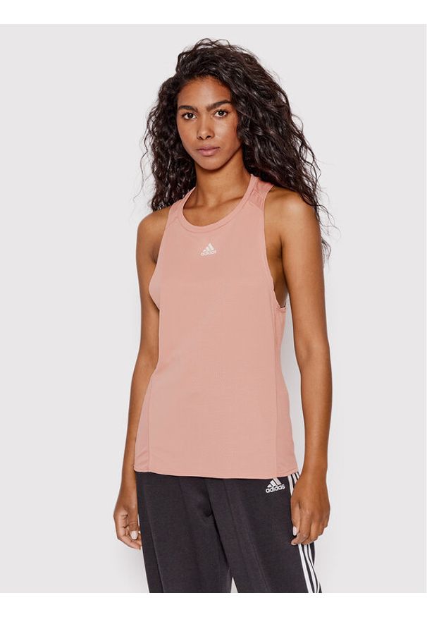 Adidas - adidas Koszulka techniczna Wtr Heat.Rdy Tk HC0577 Różowy Regular Fit. Kolor: różowy. Materiał: syntetyk