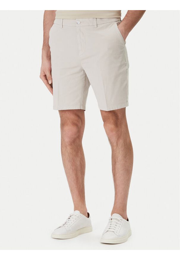 BOSS Szorty materiałowe H-Kane1 50555235 Szary Modern Fit. Kolor: szary. Materiał: bawełna
