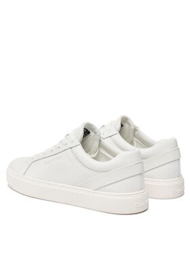 Calvin Klein Sneakersy Low Top Lace Up Archive Stripe HM0HM01292 Biały. Kolor: biały. Materiał: skóra