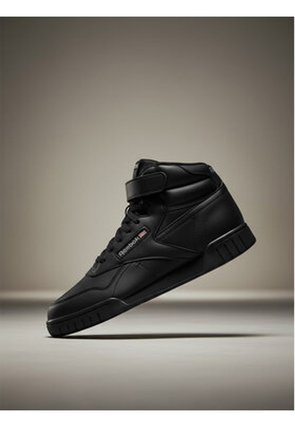 Reebok Sneakersy EO-EX-O-FIT HI 100000109 Czarny. Kolor: czarny. Materiał: skóra, syntetyk