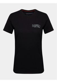 Mammut T-Shirt Massone 1017-05241-0001-112 Czarny Regular Fit. Kolor: czarny. Materiał: bawełna