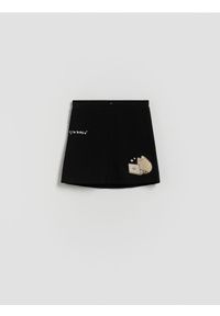 Reserved - Spódnica Pusheen - czarny. Kolor: czarny. Materiał: bawełna. Długość: krótkie #1
