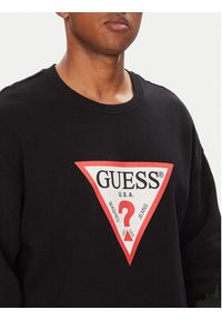 Guess Jeans Bluza M4YQ21 K9V31 Czarny Oversize. Kolor: czarny. Materiał: bawełna