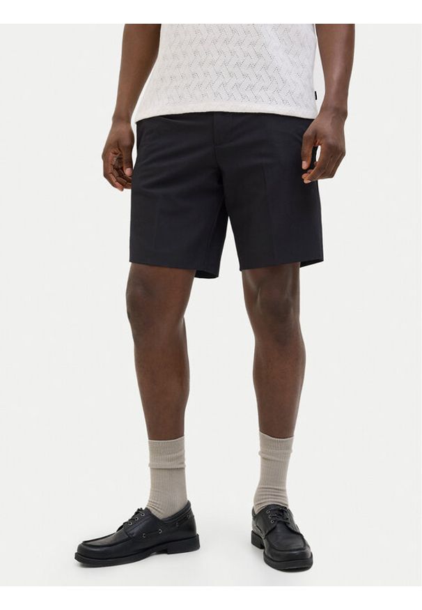 Jack & Jones - Jack&Jones Szorty materiałowe Stace 12271357 Czarny Relaxed Fit. Kolor: czarny. Materiał: syntetyk