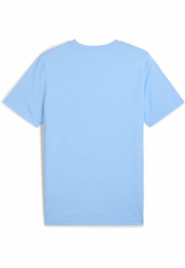 Puma - Męska koszulka Manchester City ftblNRGY PUMA Team Light Blue. Kolor: niebieski. Materiał: bawełna, guma. Wzór: nadruk