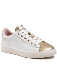 Pepe Jeans Sneakersy Kioto Fire PLS31173 Biały. Kolor: biały. Materiał: skóra #1