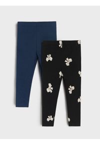 Sinsay - Legginsy 2 pack - czarny. Kolor: czarny