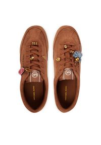 MICHAEL Michael Kors Sneakersy Nolan 43S6NOFS2S Brązowy. Kolor: brązowy. Materiał: zamsz, skóra #5