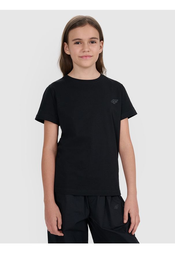 4f - 4F T-shirt regular gładki (2-pack) dziecięcy - multikolor 134/140 (8-10 lat). Okazja: na co dzień. Kolor: wielokolorowy. Materiał: bawełna, materiał, jersey. Długość rękawa: krótki rękaw. Długość: krótkie. Wzór: gładki. Sezon: lato. Styl: klasyczny, młodzieżowy, sportowy, casual