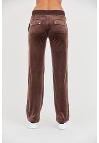 Juicy Couture - JUICY COUTURE Brązowe spodnie Del Ray Pocket Pant. Kolor: brązowy #3