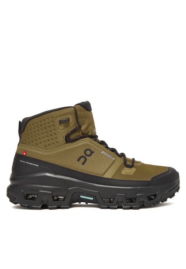 On Trekkingi Cloudrock Mid Wp 3MF10161473 Khaki. Kolor: brązowy. Materiał: materiał. Sport: turystyka piesza