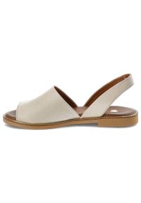 Beżowe Sandały Armodo Eleganckie Buty Damskie. Okazja: na co dzień. Zapięcie: pasek. Kolor: beżowy. Styl: elegancki #6