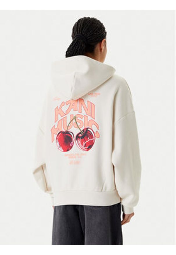 Karl Kani Bluza Signature Cherry Print PD00005445 Écru Oversize. Materiał: syntetyk. Wzór: nadruk