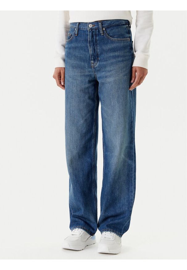 Tommy Jeans Jeansy Layla DW0DW20512 Granatowy Straight Fit. Kolor: niebieski