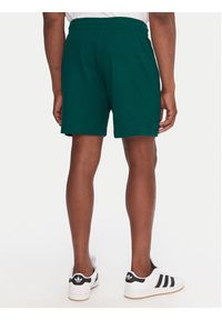 Adidas - adidas Szorty sportowe Essentials Trefoil JW1040 Zielony Regular Fit. Kolor: zielony. Materiał: syntetyk, bawełna. Styl: sportowy