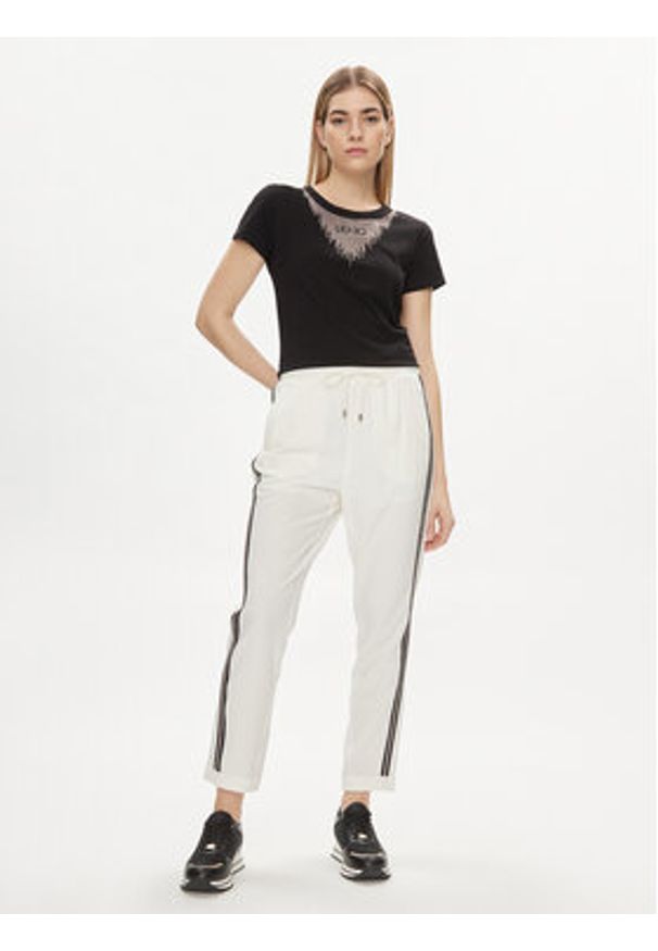 Liu Jo T-Shirt TA4195 J6040 Czarny Regular Fit. Kolor: czarny. Materiał: bawełna