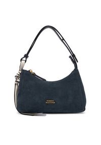 TOMMY HILFIGER - Tommy Hilfiger Torebka Th Statement Mini Should Bag Sue AW0AW18823 Brązowy. Kolor: brązowy. Materiał: skórzane, zamszowe #3