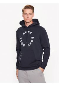 BOSS - Boss Bluza 50487953 Granatowy Regular Fit. Kolor: niebieski. Materiał: bawełna