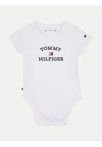 TOMMY HILFIGER - Tommy Hilfiger Body dziecięce Logo KN0KN01815 Biały. Kolor: biały. Materiał: bawełna #1