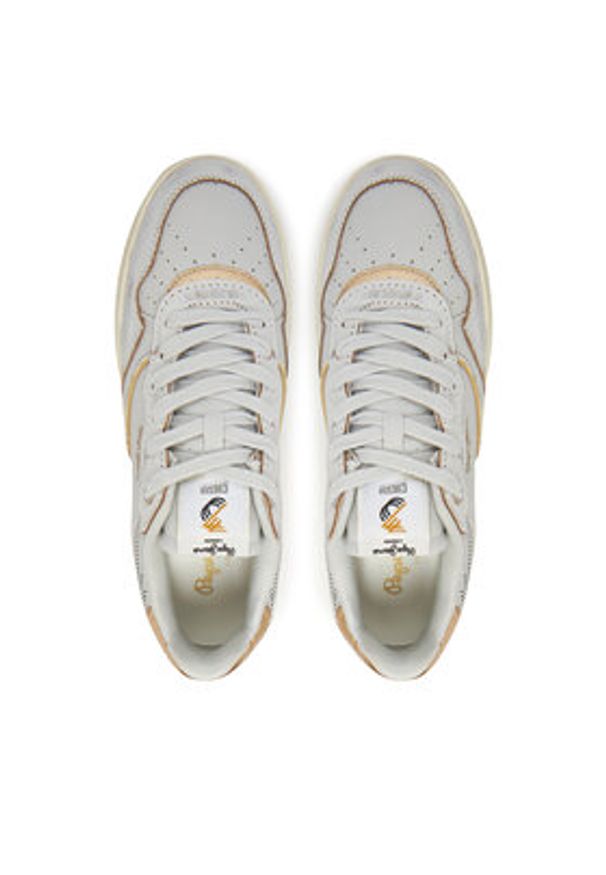 Pepe Jeans Sneakersy Chester Distress W PLS00033 Biały. Kolor: biały. Materiał: skóra