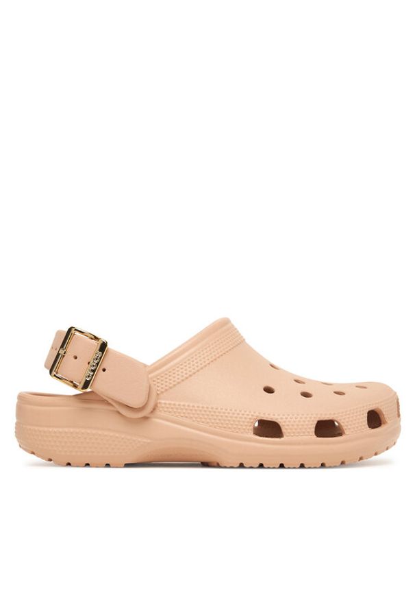Crocs Klapki Classic Metallic Buckle Clog 213543 Różowy. Kolor: różowy