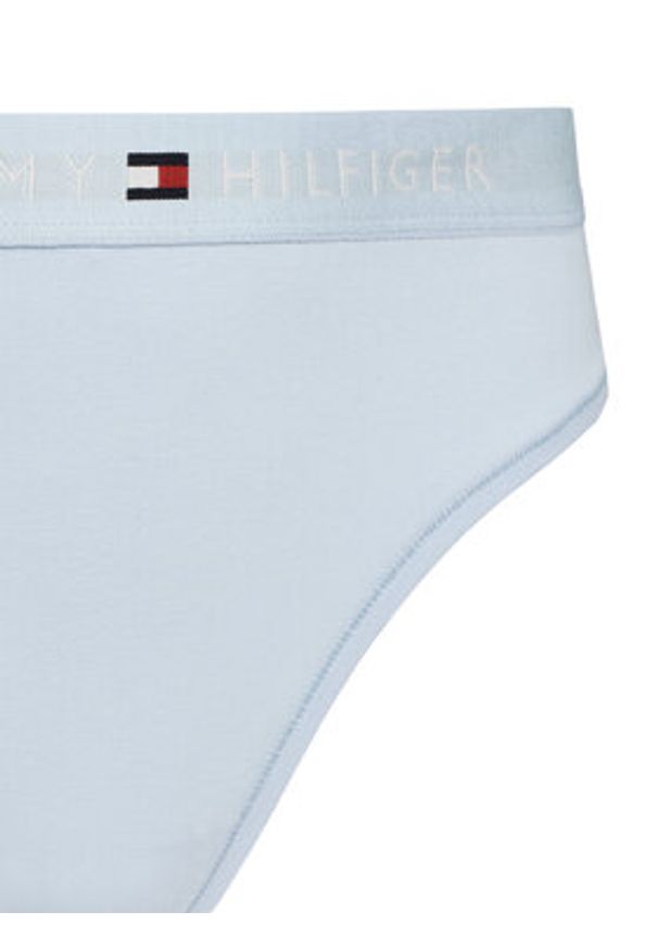 TOMMY HILFIGER - Tommy Hilfiger Stringi UW0UW04146 Błękitny. Kolor: niebieski. Materiał: bawełna