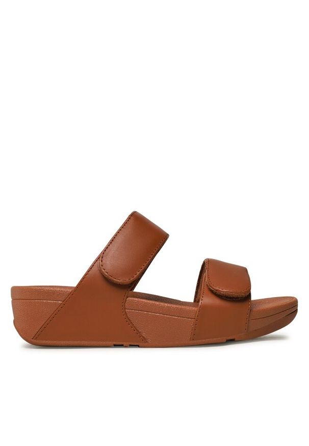 Klapki FitFlop. Kolor: brązowy