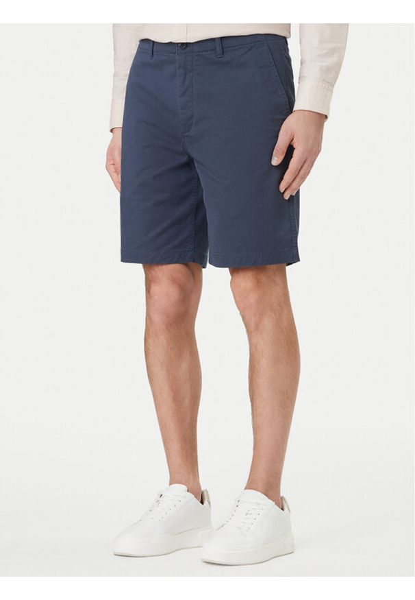 Calvin Klein Jeans Szorty materiałowe LV04RF617G Granatowy Regular Fit. Kolor: niebieski. Materiał: bawełna