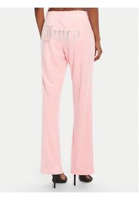 Juicy Couture Spodnie dresowe Tina JCAPW045 Różowy Regular Fit. Kolor: różowy. Materiał: syntetyk #3